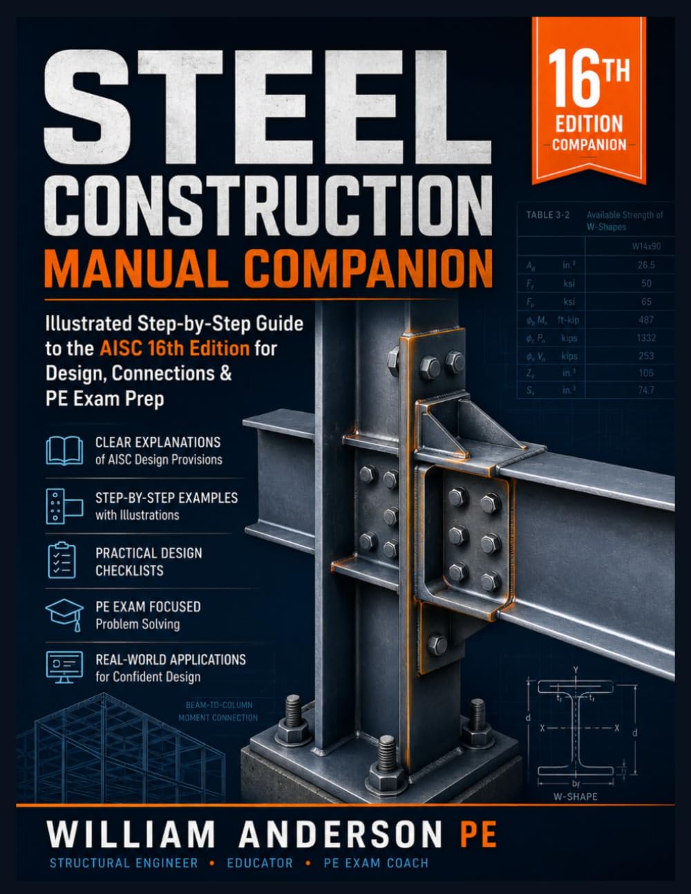 Steel Construction Manual Companion: Illustrated Step-by-Step Guide to the AISC 16th Edition for Design, Connections & PE Exam Prep baixar livro de graça