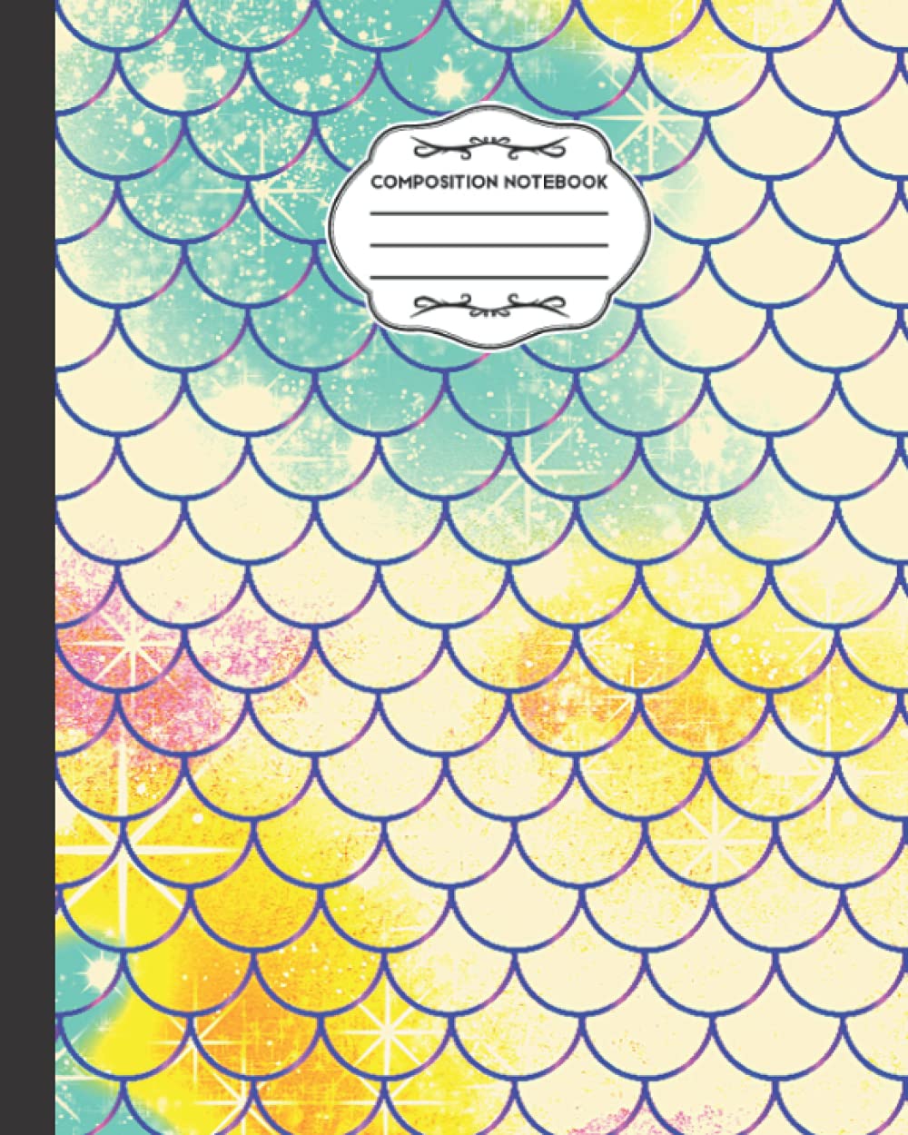 Composition Notebook: Yellow & Blue Glitter Mermaid Notebook Perfect for Students and Teachers Girls Teens & Kids College Ruled Size 8 x 10 Pages 120 baixar o livro de graça