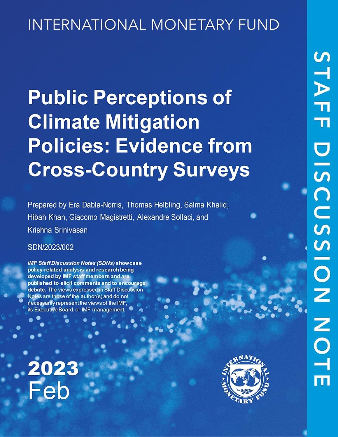 Public Perceptions of Climate Mitigation Policies: Evidence from Cross Country Surveys (Staff Discussion Notes) (English Edition) baixar o livro de graça