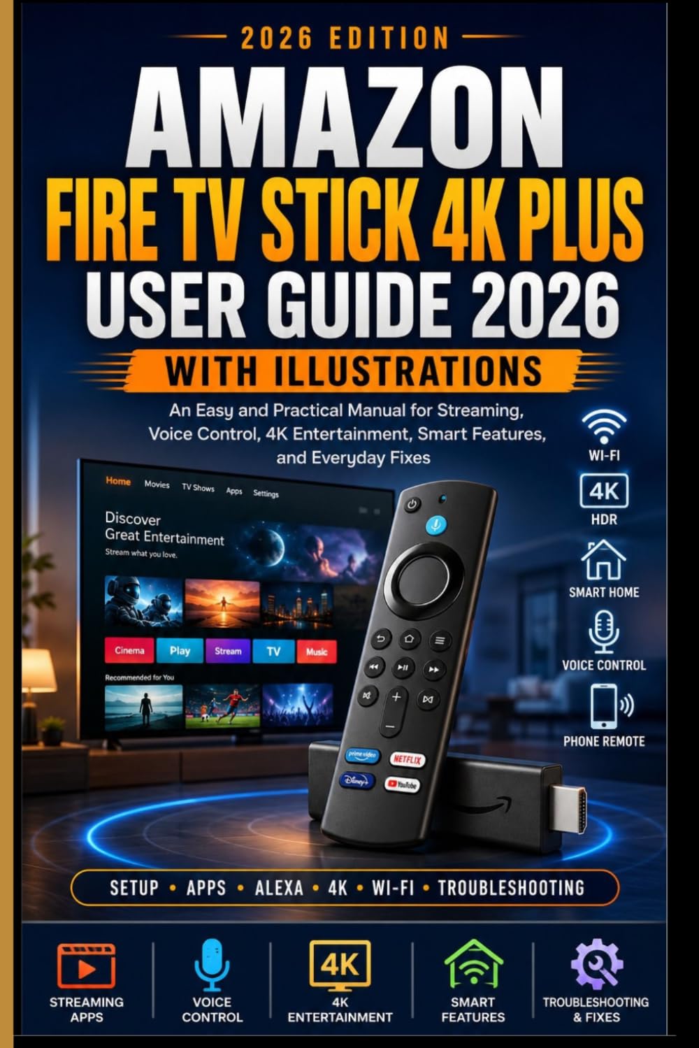 Amazon Fire TV Stick 4K Plus User Guide 2026 with Illustrations: An Easy and Practical Manual for Streaming, Voice Control, 4K Entertainment, Smart Features, and Everyday Fixes baixar o livro de graça