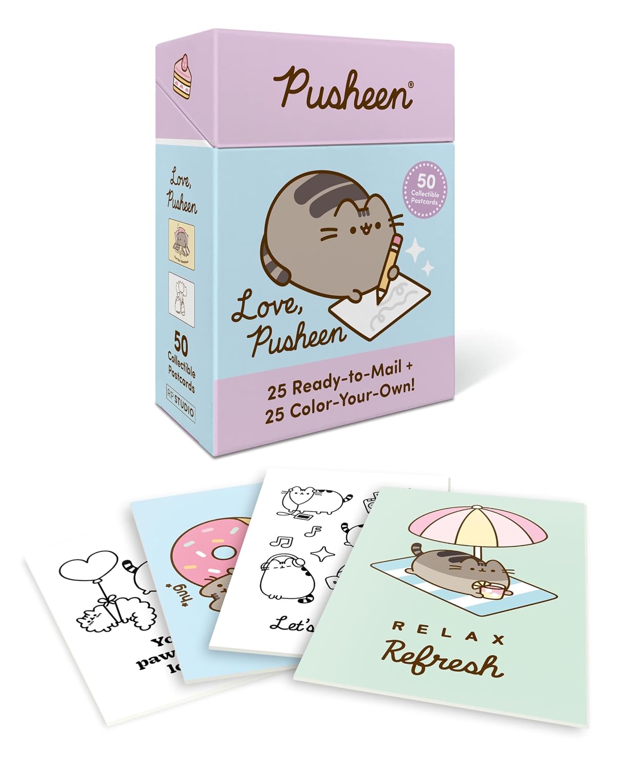 ler totalmente Love, Pusheen: 50 Collectible Postcards (25 Ready-to-Mail + 25 Color-Your-Own!)