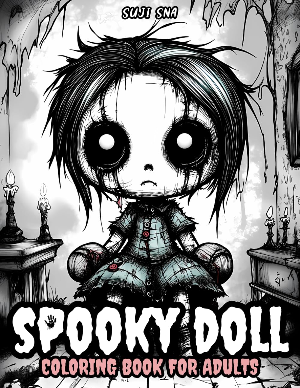ler totalmente Spooky Doll: Coloring Book For Adults and Teens Cutie and Creepy Creatures