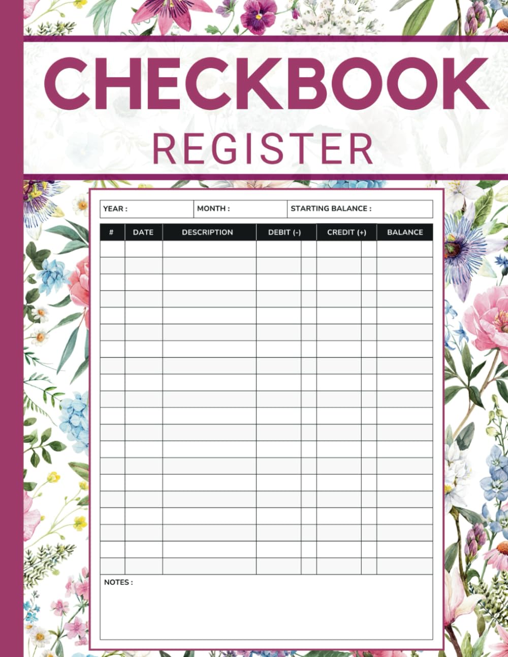 Checkbook Register: Simple Checking Account Transaction Register Log Book for Small Business and Personal Use | Check and Debit Card Ledger baixar o livro de graça