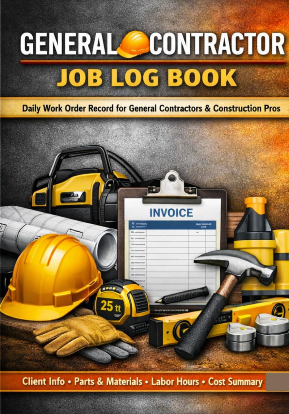 General Contractor Job Log Book: Daily Work Order Record for Construction Professionals | Track Client Details, Materials, Labor Hours, and Project Invoices baixar o livro de graça
