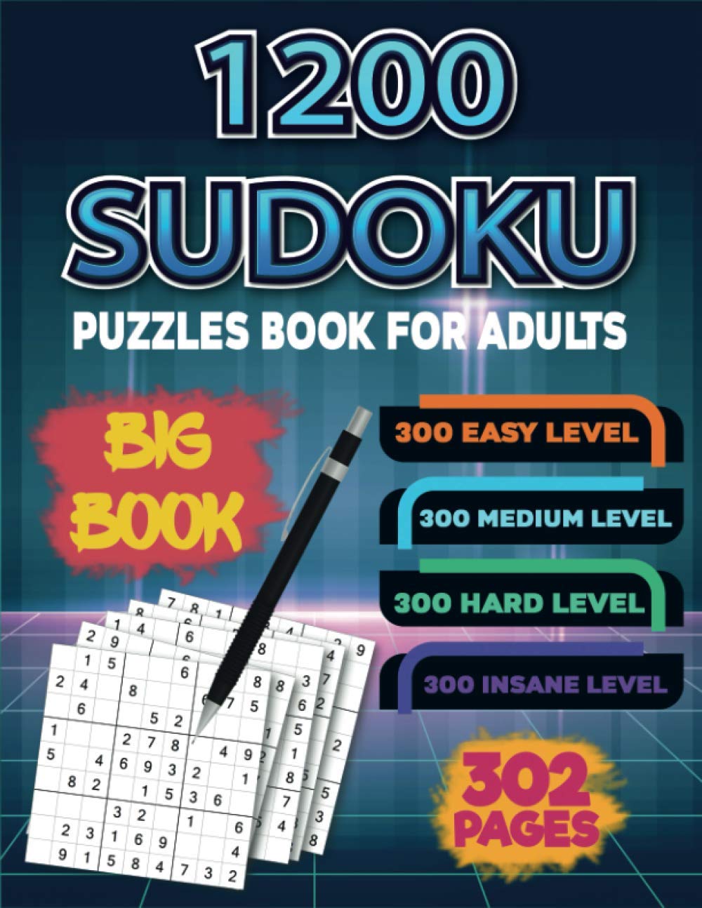 1200 SUDOKU: PUZZLES BOOK FOR ADULTS baixar o livro de graça