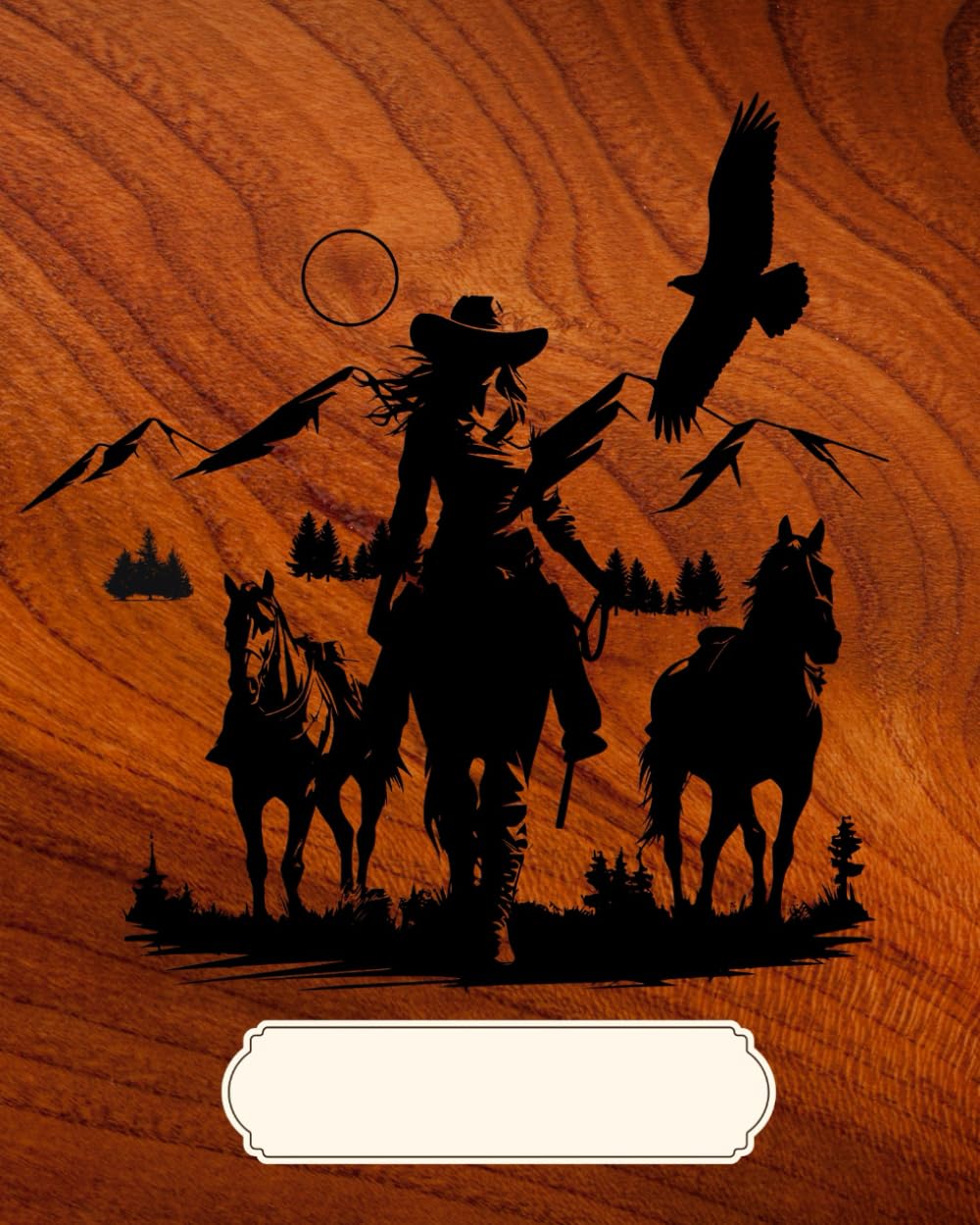 Cowgirl Country Wild West Design 8 x 10 in Composition Book for School or Business, for Women and Entrepreneurs: Ranch Life Style Inspired Graphic art... Horses: with 100 lined pages for writing baixar o livro de graça