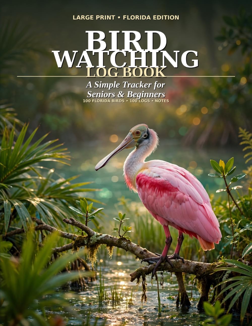 ler totalmente Bird Watching Log Book - Florida Edition: Large Print Tracker with 100 Most Common Florida Birds Checklist, 100 Daily Sighting Logs and Extra Notes Pages for Seniors and Beginners