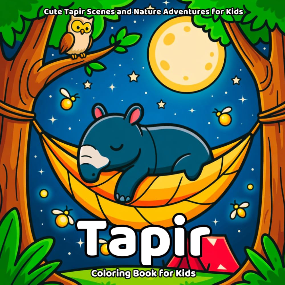 ler totalmente Tapir Coloring Book: Cute Tapir Scenes and Nature Adventures for Kids