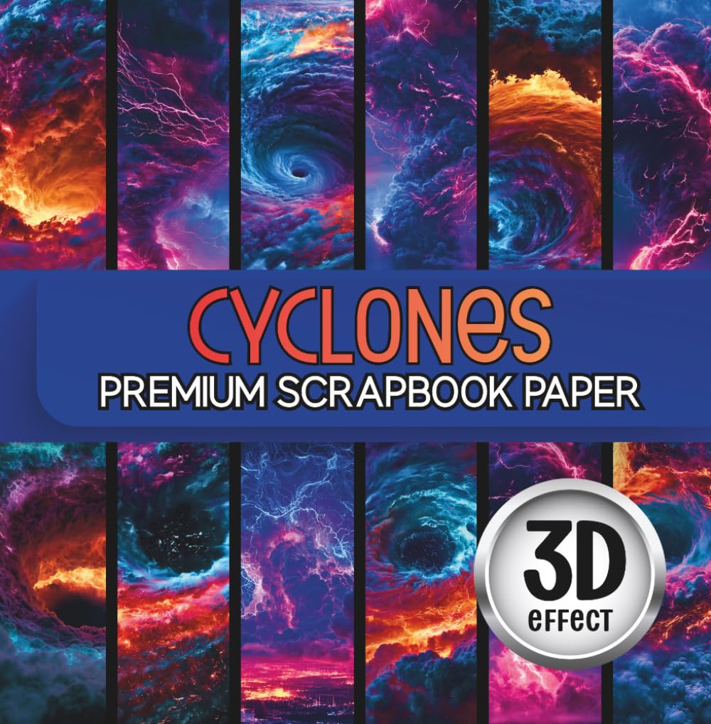 capítulo por capítulo baixar Cyclones 6x6 Scrapbook Paper Pad - 24 Sheets Vibrant Storm Pattern Collection: Single Sided 6 Inch Square Bright Artistic Decorative Craft Paper For Card Making And Junk Journaling