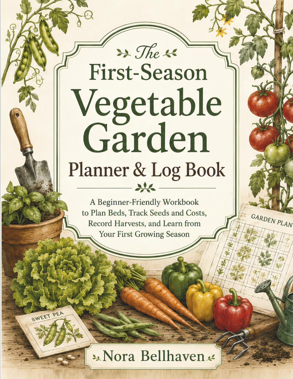 ler totalmente The First-Season Vegetable Garden Planner & Log Book: A Beginner-Friendly Workbook to Plan Beds, Track Seeds and Costs, Record Harvests, and Learn from Your First Growing Season
