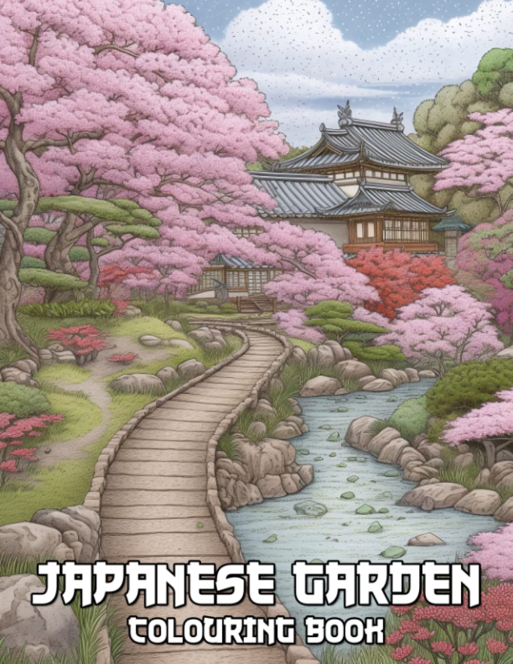 Japanese Garden Colouring Book: Discover Serene Scenes With This Unique Zen Garden Colouring Book baixar livro de graça