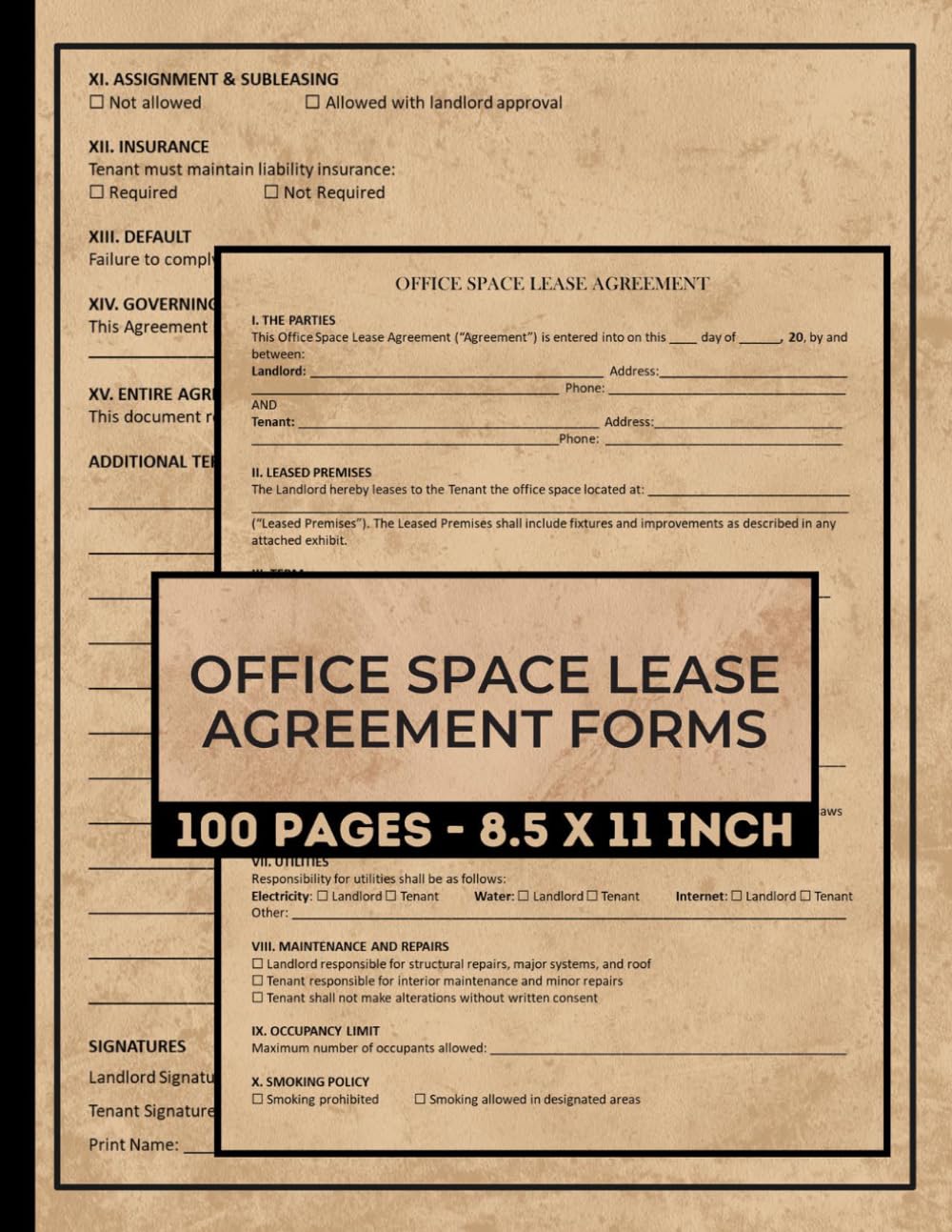 capítulo por capítulo baixar Office Space Lease Agreement Forms: Commercial Rental Contract Doc For Landlord and Businesses / Tenant | Office Rental Agreement Book | 50 Forms