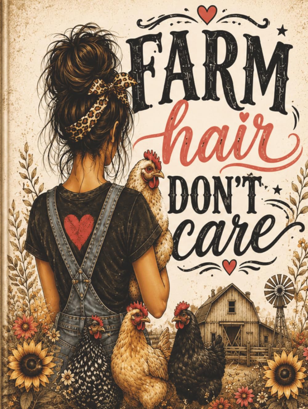 Farm Hair Don’t Care: Coop Queen — A Funny Farm Life Wide-Ruled Hardcover Notebook for Chicken Lovers, Notes, Lists & Everyday Writing baixar livro de graça