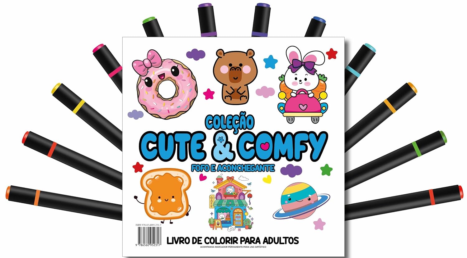 Cute & Comfy Coloring Book for Adults - Fofo e Aconchegante - Livro de Colorir Adulto baixar o livro de graça