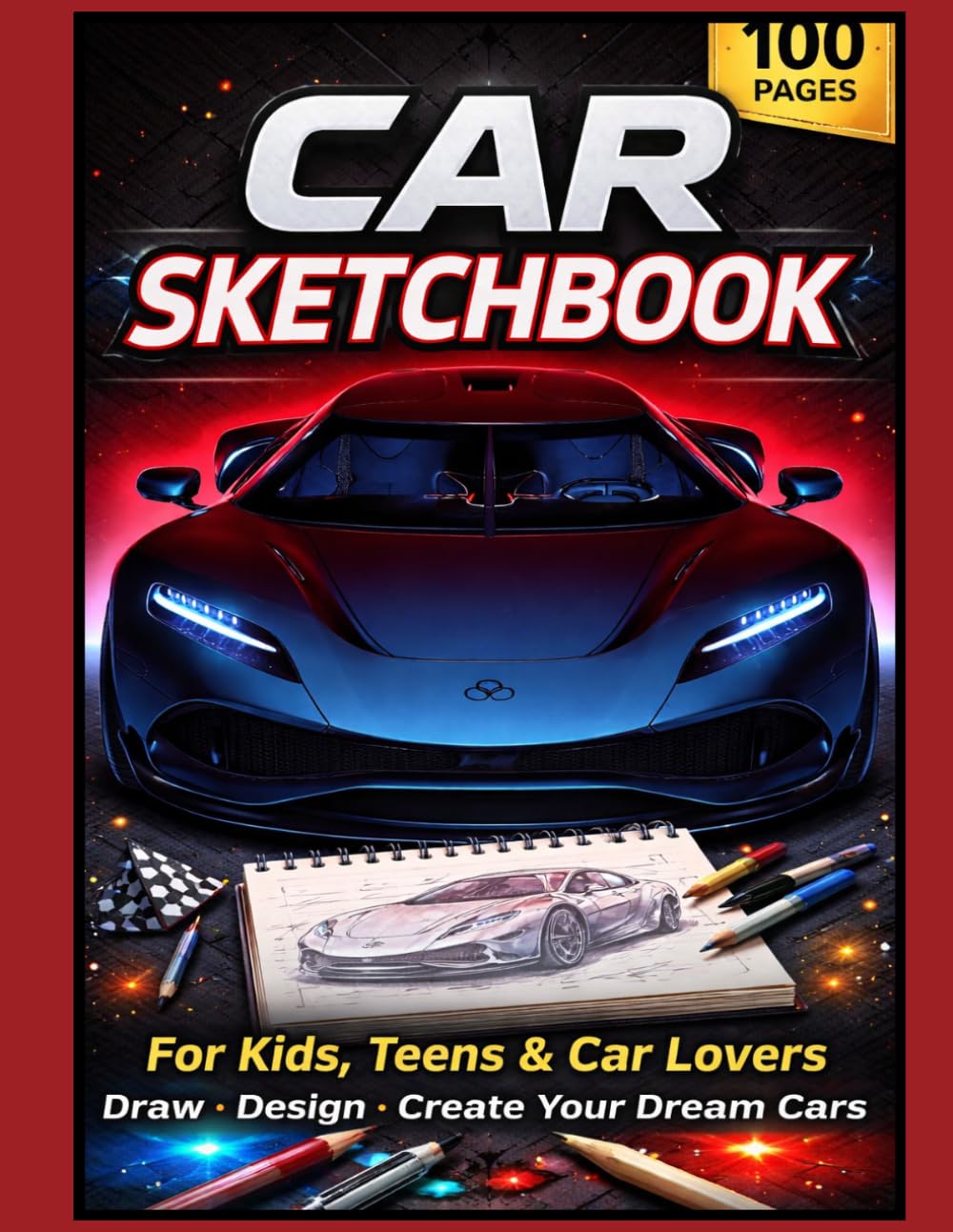 SKETCHBOOK: Car Sketchbook for Drawing, Writing, Painting, Sketching or Doodling for Boys, Teens, and Man That is Passionate about cars baixar livro de graça