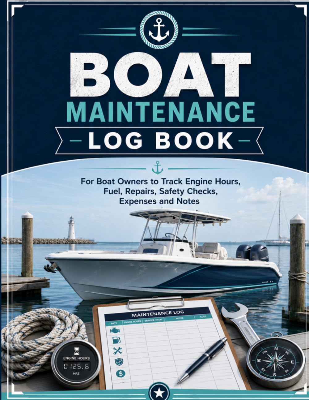 Boat Maintenance Log Book: For Boat Owners to Track Engine Hours, Fuel, Repairs, Safety Checks, Expenses and Notes baixar o livro de graça