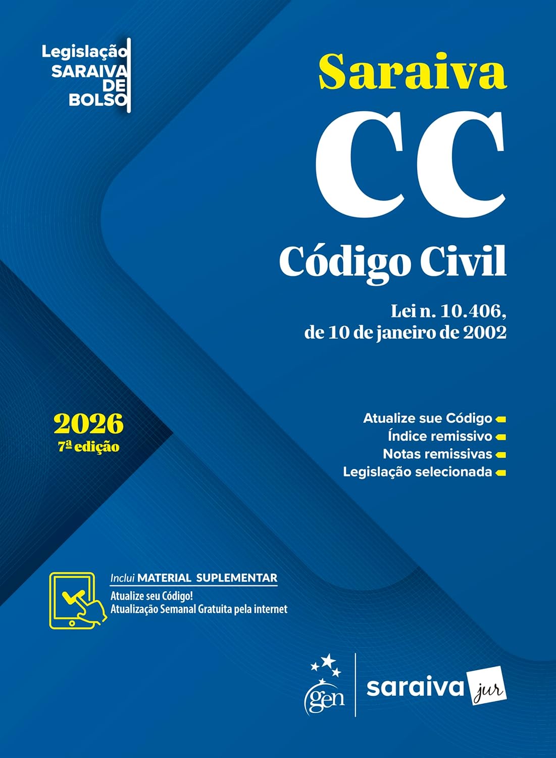 capítulo por capítulo baixar Código Civil - Legislação Saraiva de Bolso - 7ª Edição 2026
