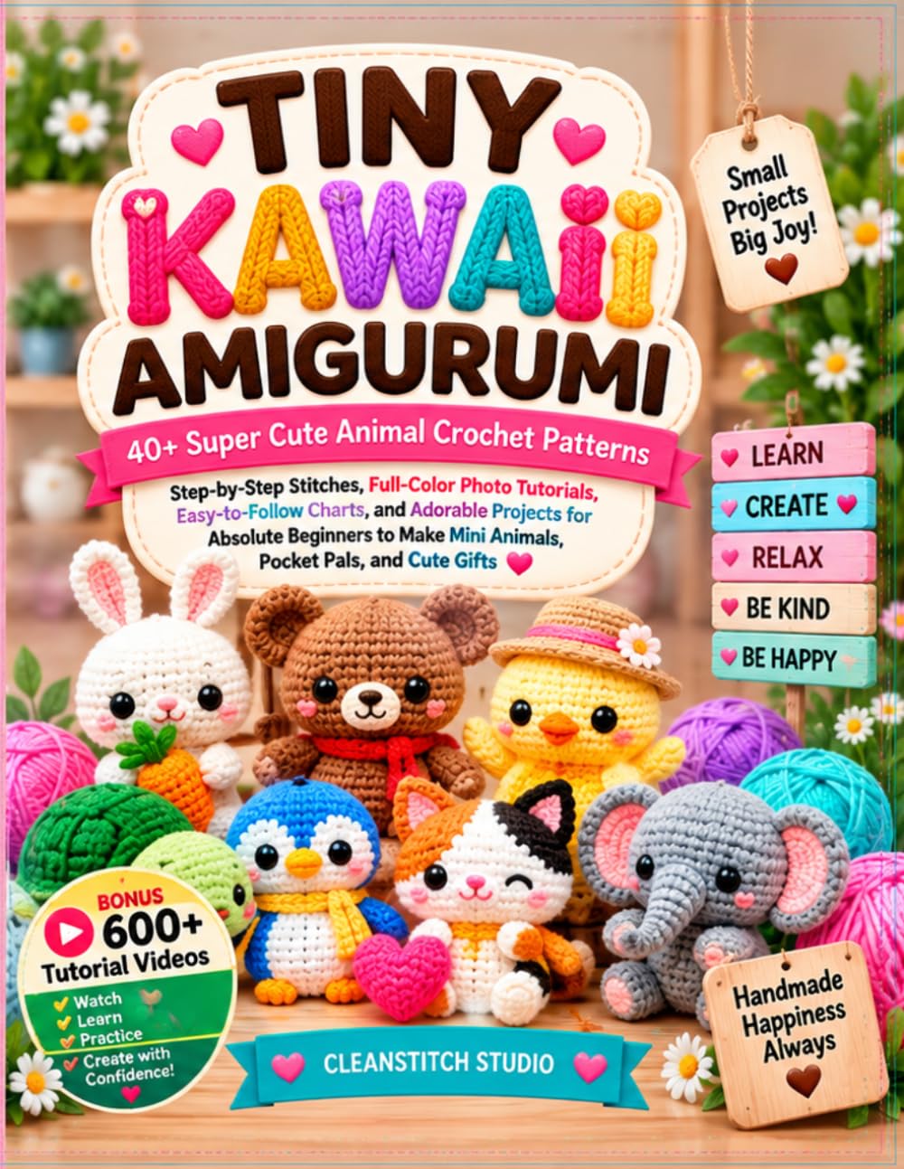 capítulo por capítulo baixar TINY KAWAII AMIGURUMI: 40+ Super Cute Animal Crochet Patterns Step-by-Step Stitches, Full-Color Photo Tutorials, Easy-to-Follow Charts, and Adorable... Mini Animals, Pocket Pals, and Cute Gifts
