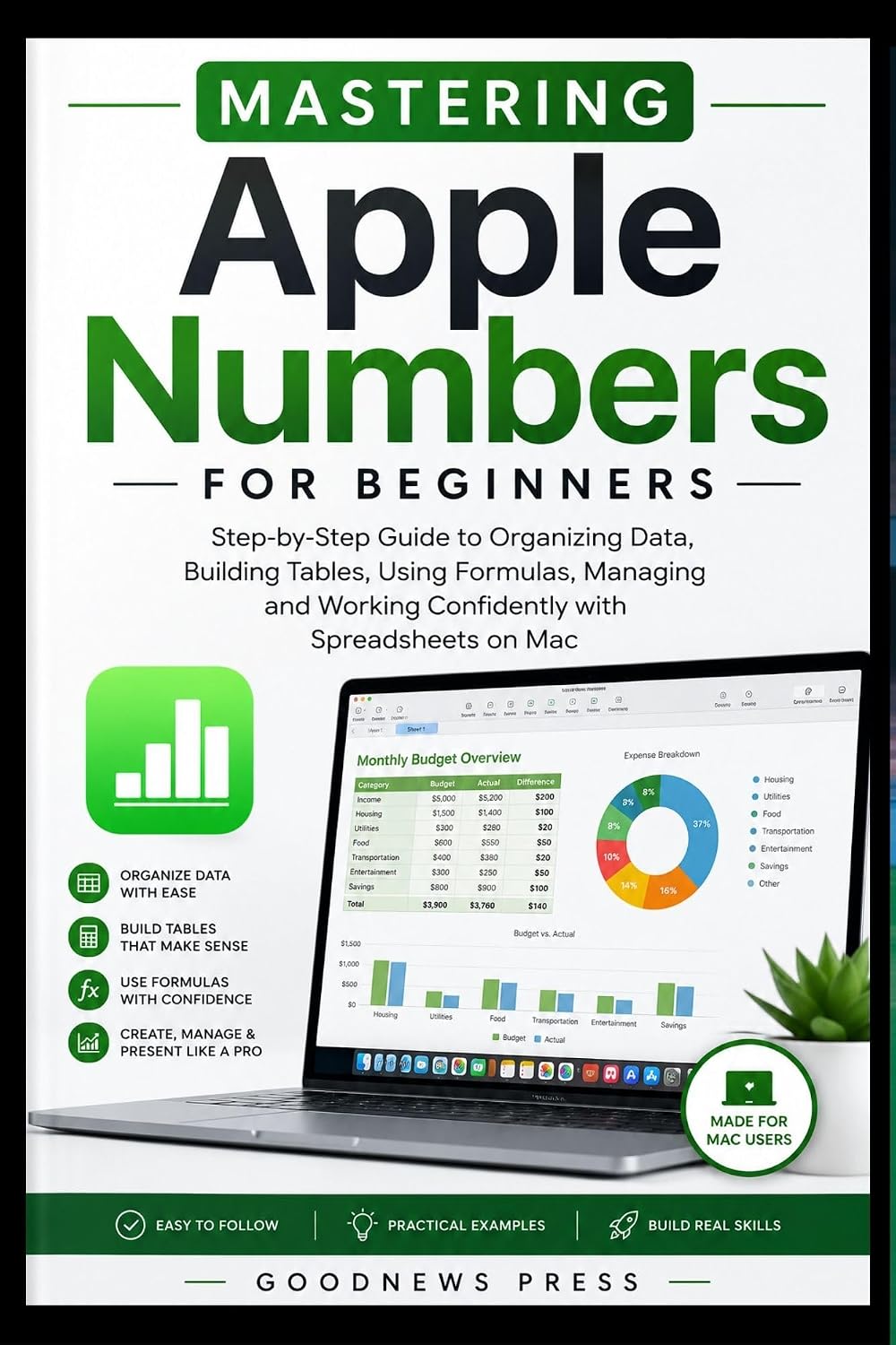 ler totalmente Mastering Apple Numbers for Beginners: Step-by-Step Guide to Organizing Data, Building Tables, Using Formulas, Managing and Working Confidently with Spreadsheets on Mac (English Edition)