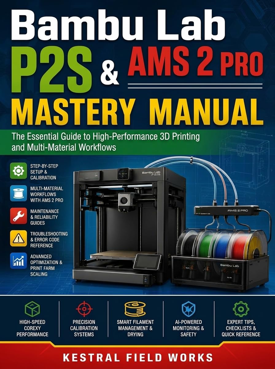 capítulo por capítulo baixar Bambu Lab P2S & AMS 2 PRO Mastery Manual: The Essential Guide to High-Performance 3D Printing and Multi-Material Workflows (English Edition)