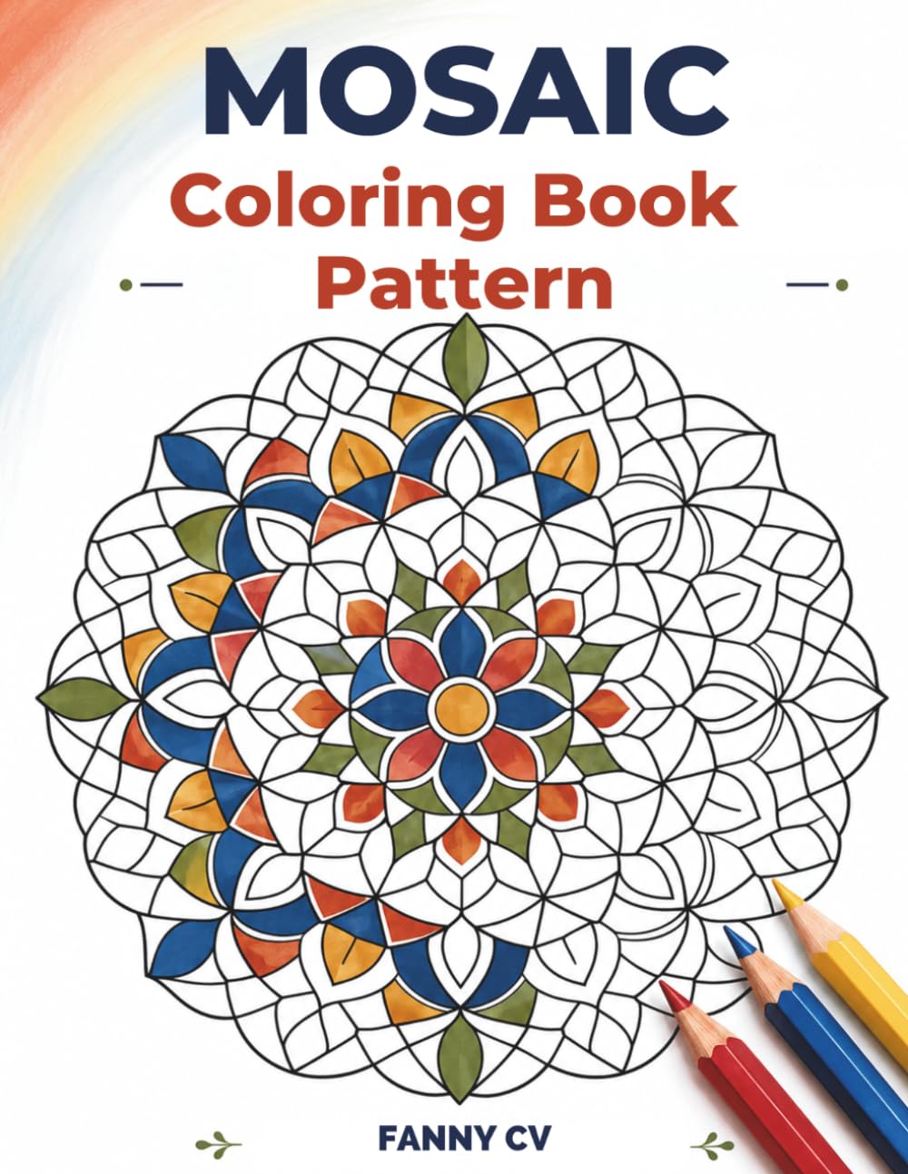 ler totalmente Mosaic Coloring Book Pattern: 40 Relaxing Geometric Designs for Stress Relief and Creative Focus