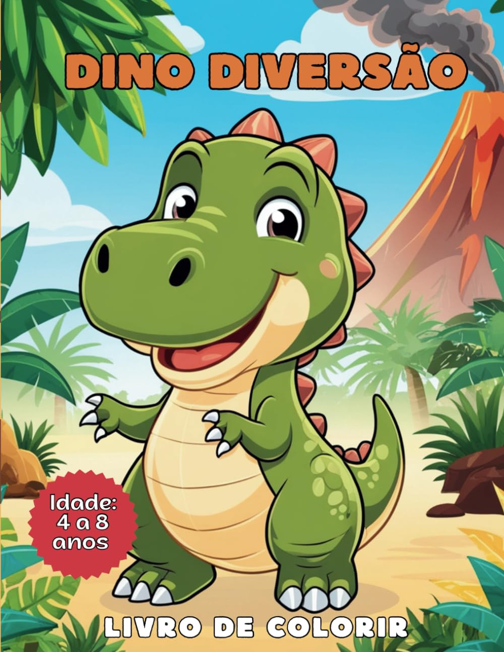 DinoDiversão: Colorindo o Mundo dos Dinossauros (Portuguese Edition) baixar livro de graça