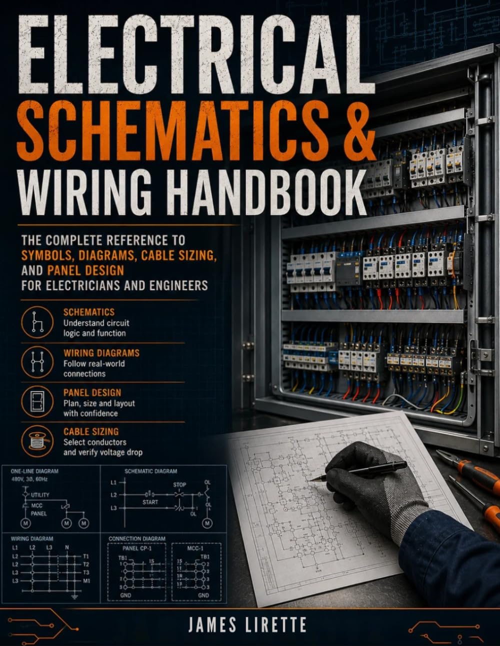 ler totalmente Electrical Schematics and Wiring Handbook: The Complete Reference to Symbols, Diagrams, Cable Sizing, and Panel Design for Electricians and Engineers
