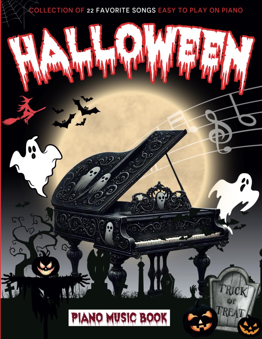 capítulo por capítulo baixar Halloween Piano Music Book: Collection of 22 Favorite Songs Easy to Play on Piano