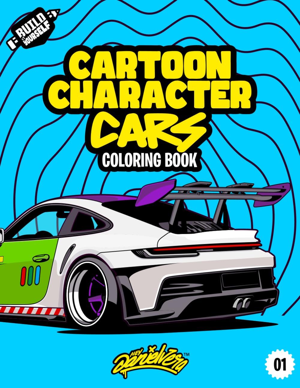 Cartoon Character Cars Coloring Book: Fun automotive adventure with 40 coloring pages for kids & teens Ages 6-18 baixar o livro de graça