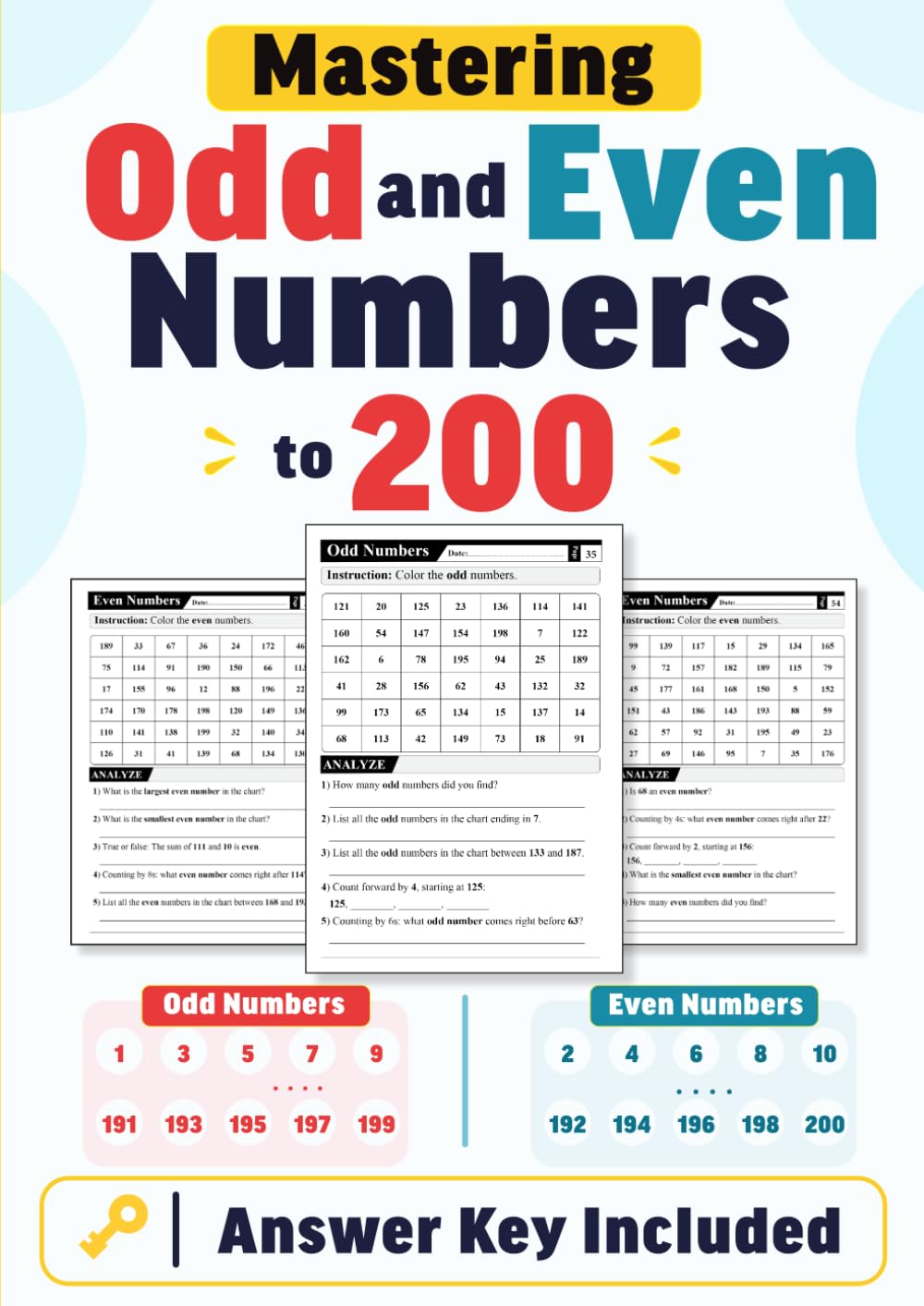 Mastering Odd and Even Numbers to 200: Answer Key Included baixar o livro de graça
