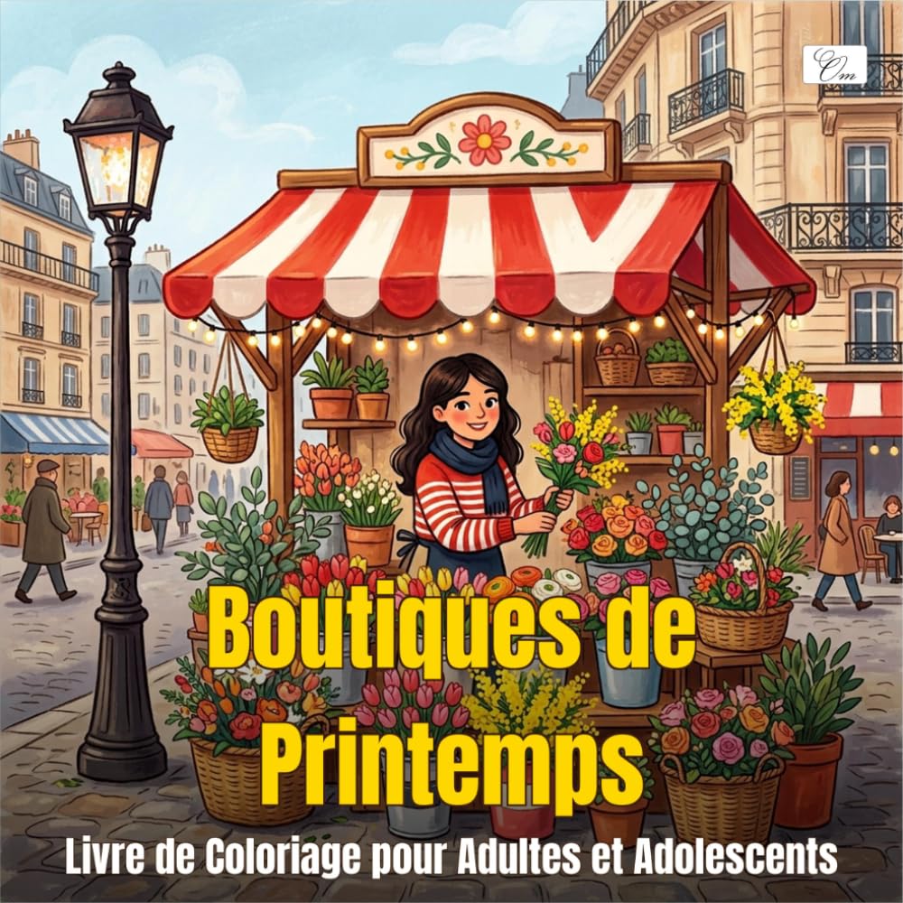 Spring Shops — Boutiques de Printemps — Livre de Coloriage pour Adultes et Adolescents: 60 Scènes Douillettes de Boutiques Européennes au Printemps —... Gras et Faciles pour Adultes (French Edition) baixar o livro de graça