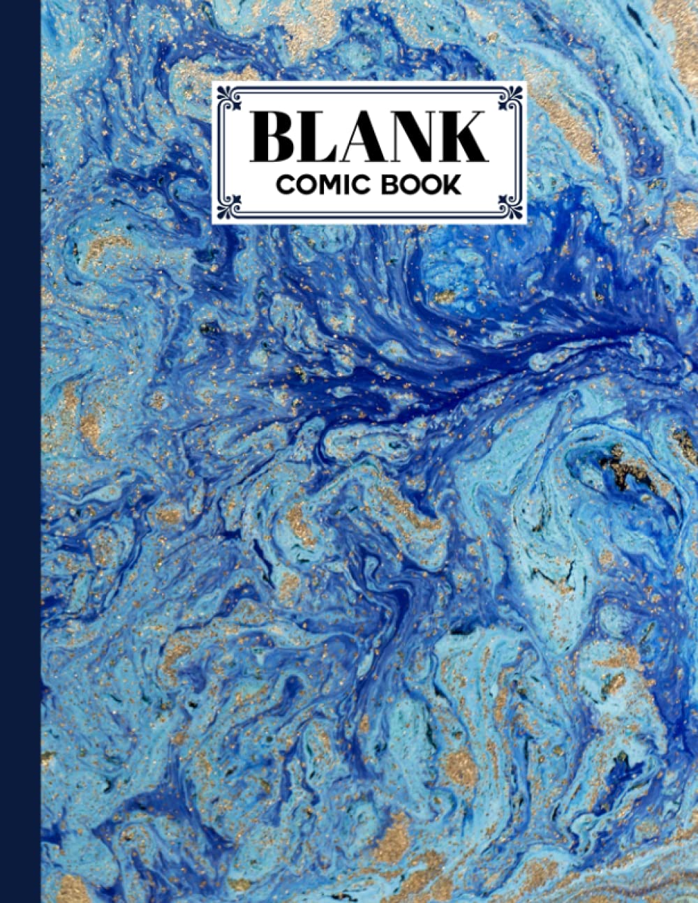 capítulo por capítulo baixar Blank Comic Book: Marble Blue Cover, Draw Your Own Comics - 120 Pages of Fun and Unique Templates - A Large 8.5" x 11" Notebook by Eckehard Blank