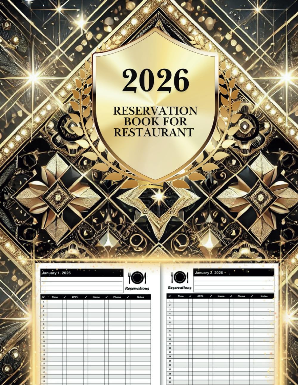 Reservation Book For Restaurant 2026: 365 Daily Dated Hostess Table Log Book baixar o livro de graça