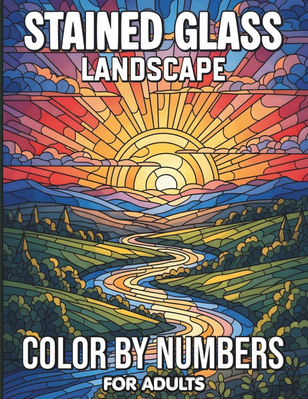ler totalmente Stained Glass Landscape Color By Numbers For Adults: Beautiful Landscape Illustrations Inspired by Stained Glass Art for Adults Seeking Mindful Relaxation and Easy to Follow Color by Number Fun