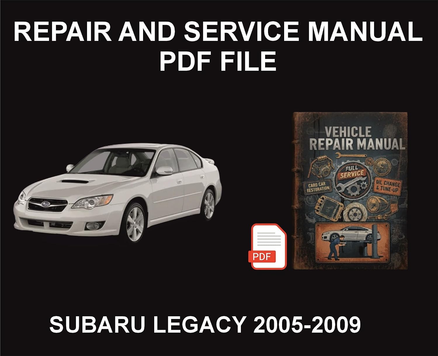 ler totalmente Subaru Legacy 2005-2009 Vehicle Repair Manual, Parts, Wiring, Workshop Book (English Edition)