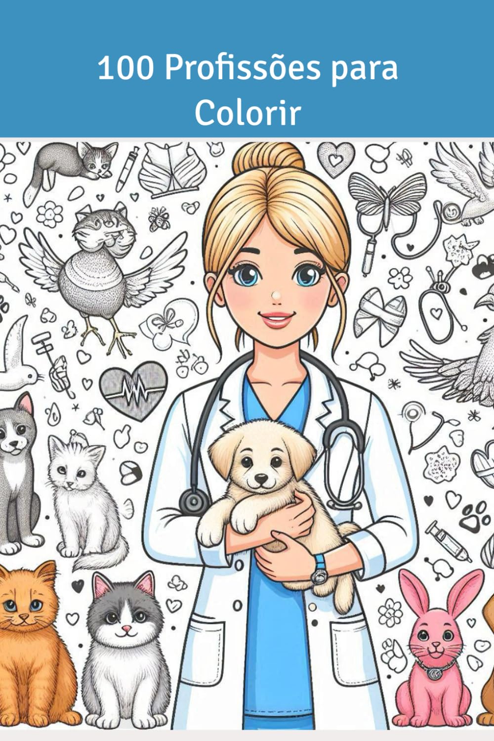100 Profissões para Colorir baixar livro de graça