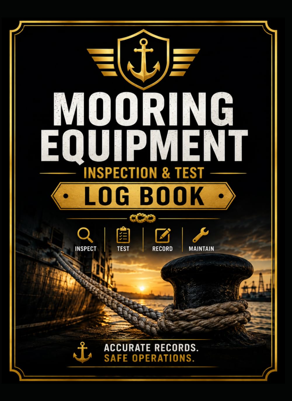 Mooring Equipment Inspection & Test Log Book: Professional Maritime Inspection, Testing, Maintenance and Safety Record Book for Mooring Systems, Lines, Winches, Bollards, Anchors and Fittings baixar livro de graça