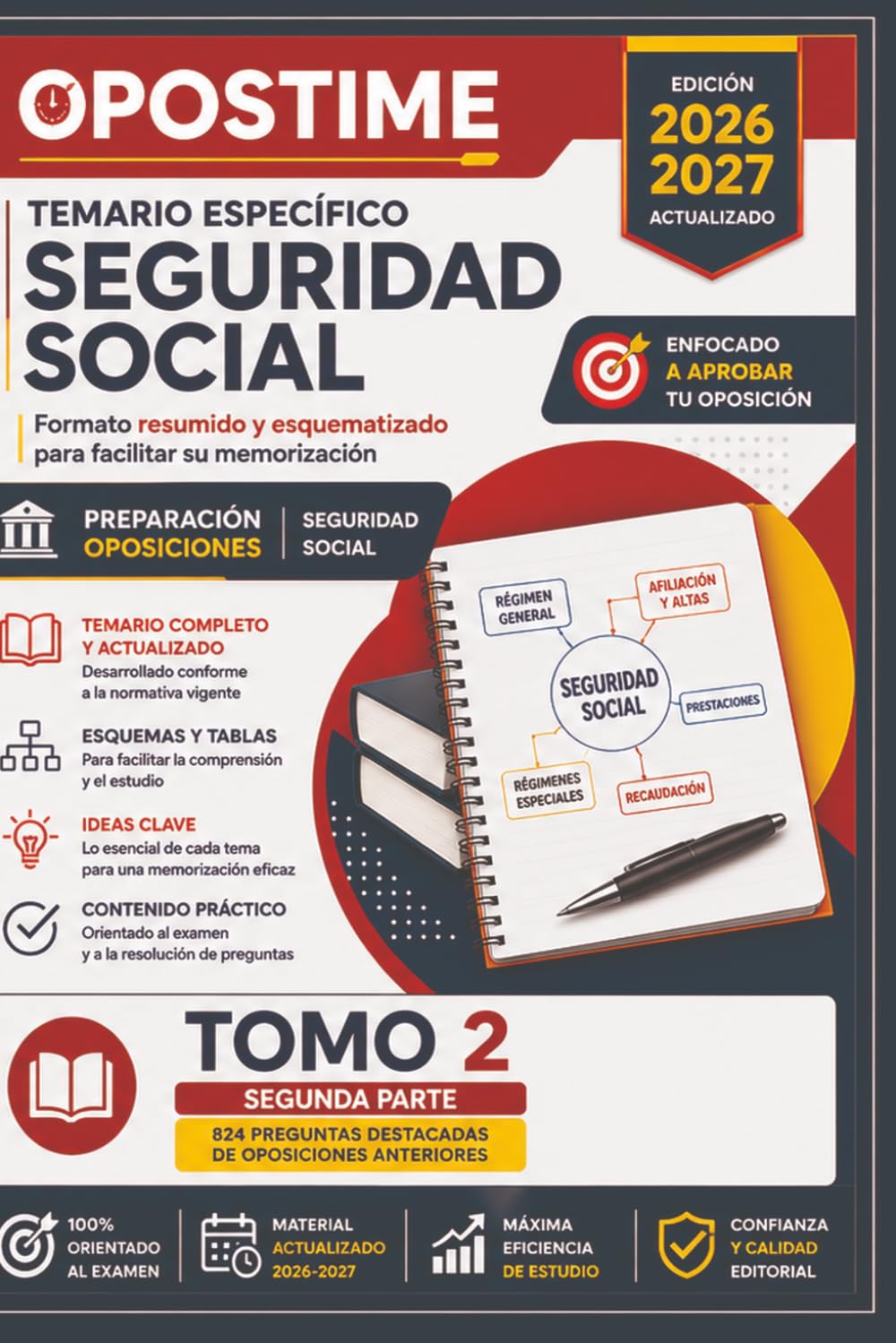 OPOSTIME. CUESTIONARIO OPOSICIONES SEGURIDAD SOCIAL: 824 Preguntas y Respuestas de Exámenes Anteriores para la Preparación de las Oposiciones de Seguridad Social (Spanish Edition) baixar livro de graça
