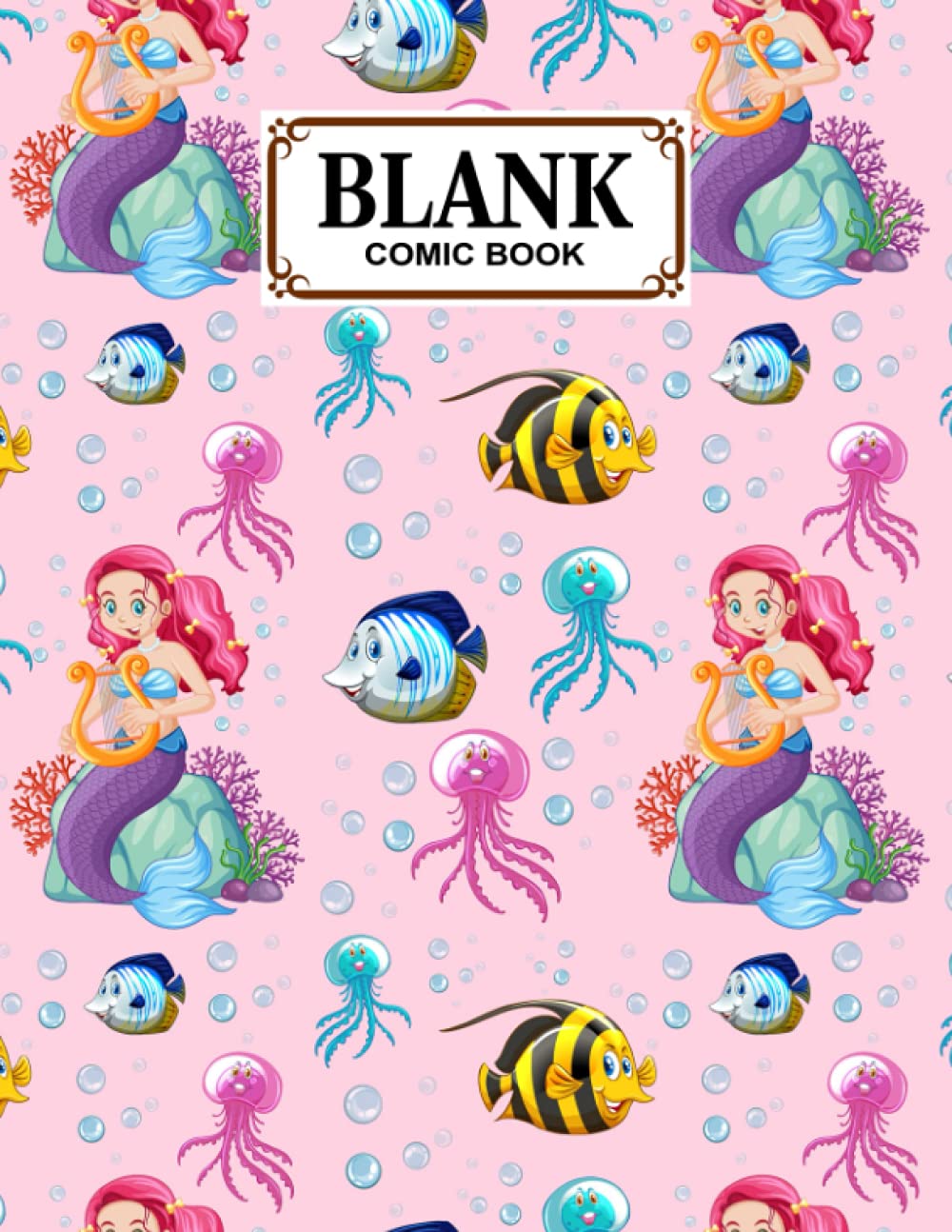 Blank Comic Book: Mermaid Cover, Draw Your Own Comics - 120 Pages of Fun and Unique Templates - A Large 8.5" x 11" Notebook by Hinrich Ahrens baixar livro de graça