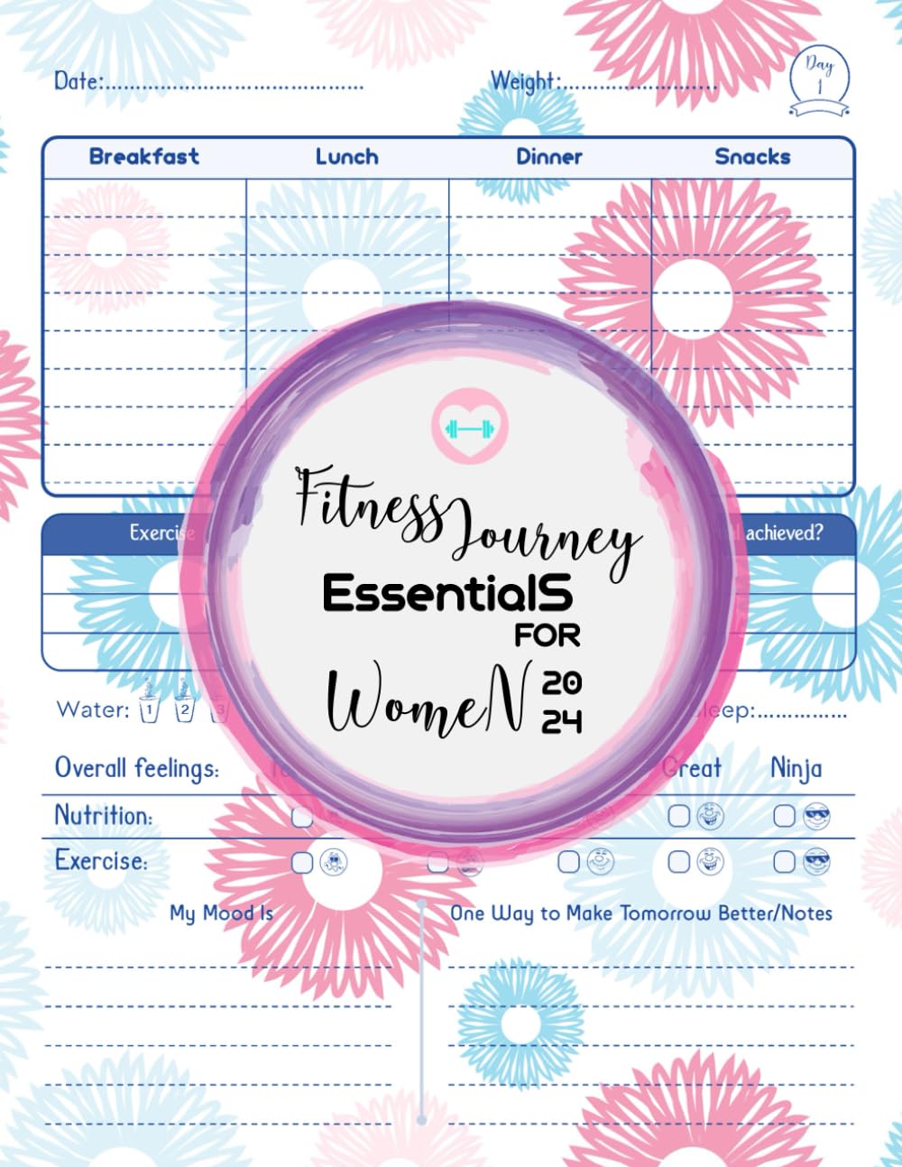 Fitness Journey Essentials for Women 2024: A 90-Day Tracking Meal Planning and Exercises baixar livro de graça