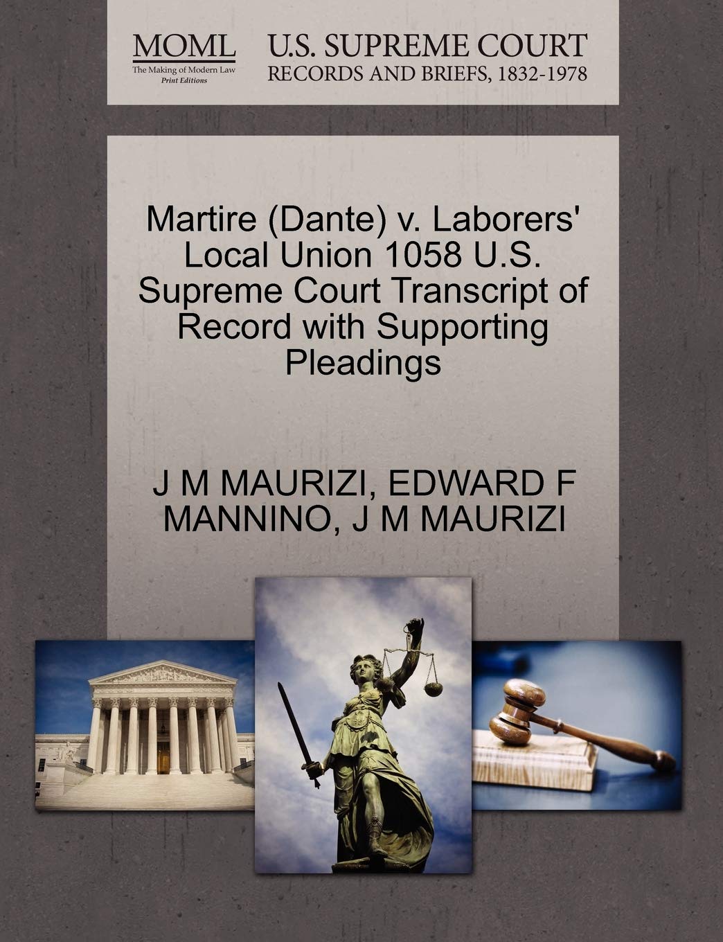 ler totalmente Martire (Dante) v. Laborers' Local Union 1058 U.S. Supreme Court Transcript of Record with Supporting Pleadings