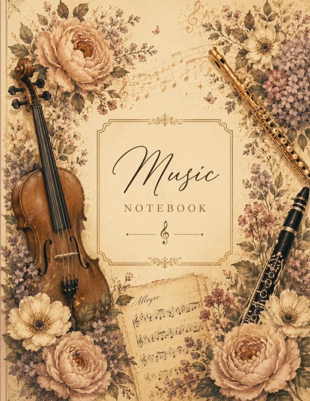 ler totalmente Music Notebook: My Musical Journey Written in 100 Pages with 10 Staves per Page, Full 8,5'' wide x 11'' high, Where Music Comes Alive, Music, Practice, Performance