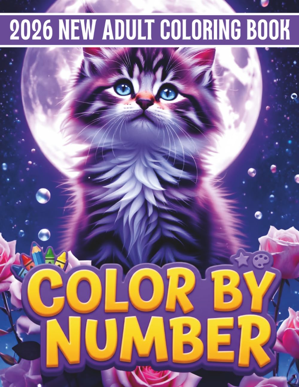 ler totalmente 2026 New Color by Number Coloring Book: 101 Color By Number Coloring Book for Adults with Unicorn, Frog Pond, Woodland Animals, Cute Animals, Kittens & Teddy Bear Cake Pages