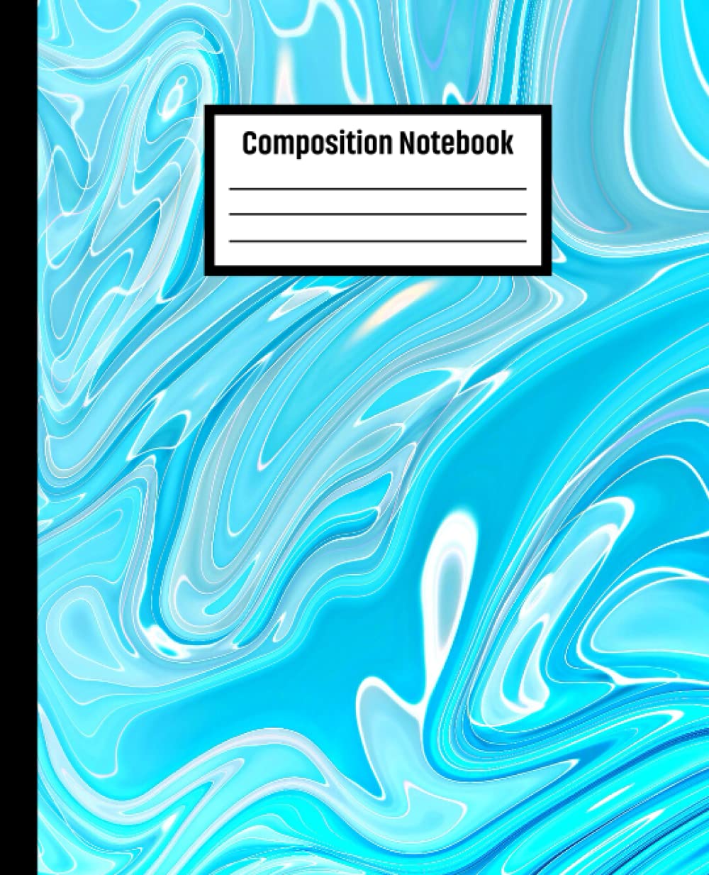 Composition Notebook: Kids-Teens- and Students- Colorful-.7.5 x 9.25 Inches- Soft Matte Cover-110 Wide-ruled lined pages Purple Turquoise Liquid Marble Composition Notebook baixar o livro de graça