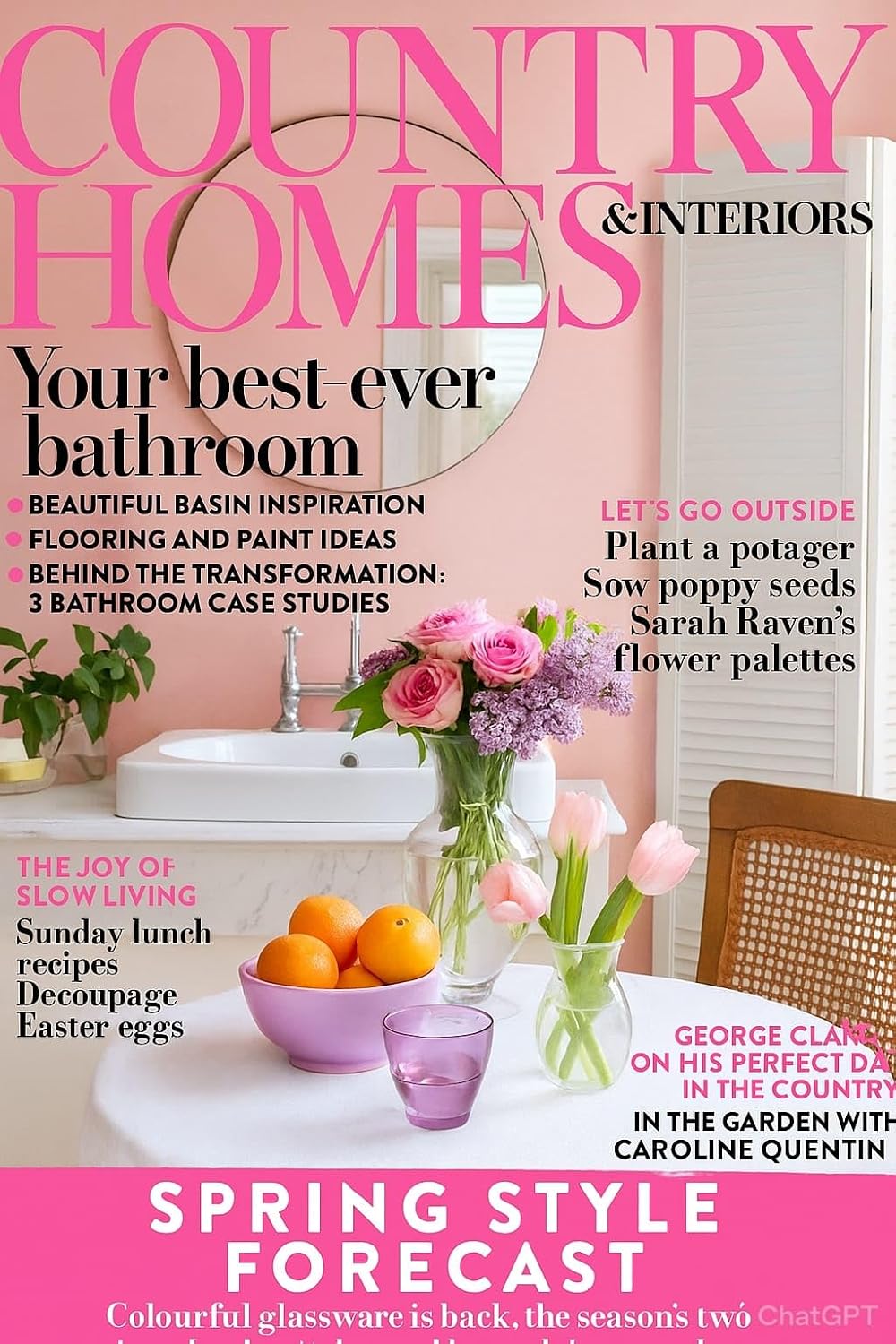 ler totalmente Inspired Country Living Interiors Transform Your Bathroom with Basin, Flooring, and Paint Ideas, Embrace Slow Living with Recipes, Seasonal Garden Projects,... Trends, Vibrant Glassware (English Edition)