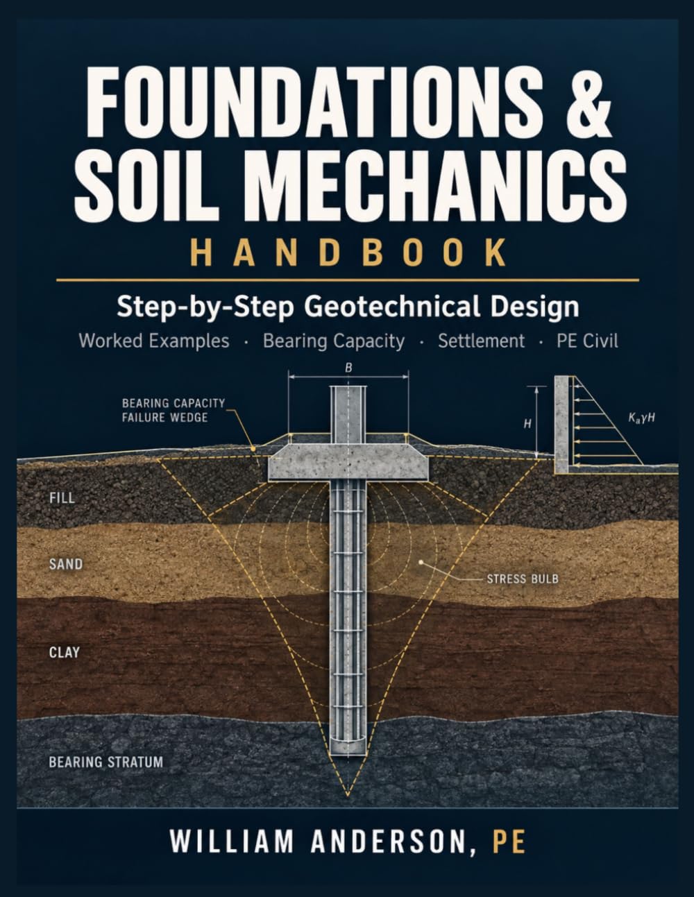 ler totalmente Foundations & Soil Mechanics Handbook: Step-by-Step Geotechnical Design with Worked Examples for Bearing Capacity, Settlement, Shallow & Deep... PE Civil Practice (The Masterclass Manuals)