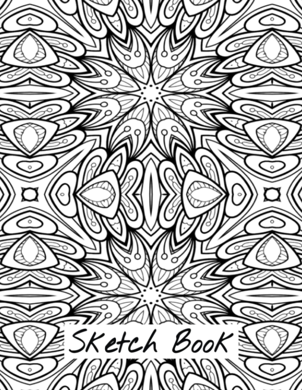 ler totalmente Drawing Sketchbook: Organic Mandala Sketch Book: 150 Blank Pages (8.5x11 inches) for Drawing, Sketching, Shading, and Doodling
