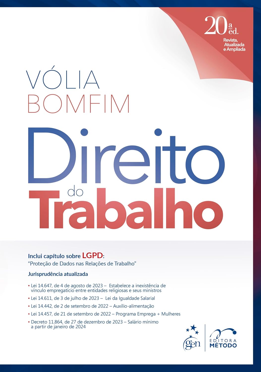 Direito do Trabalho - 20ª Edição 2024 baixar livro de graça