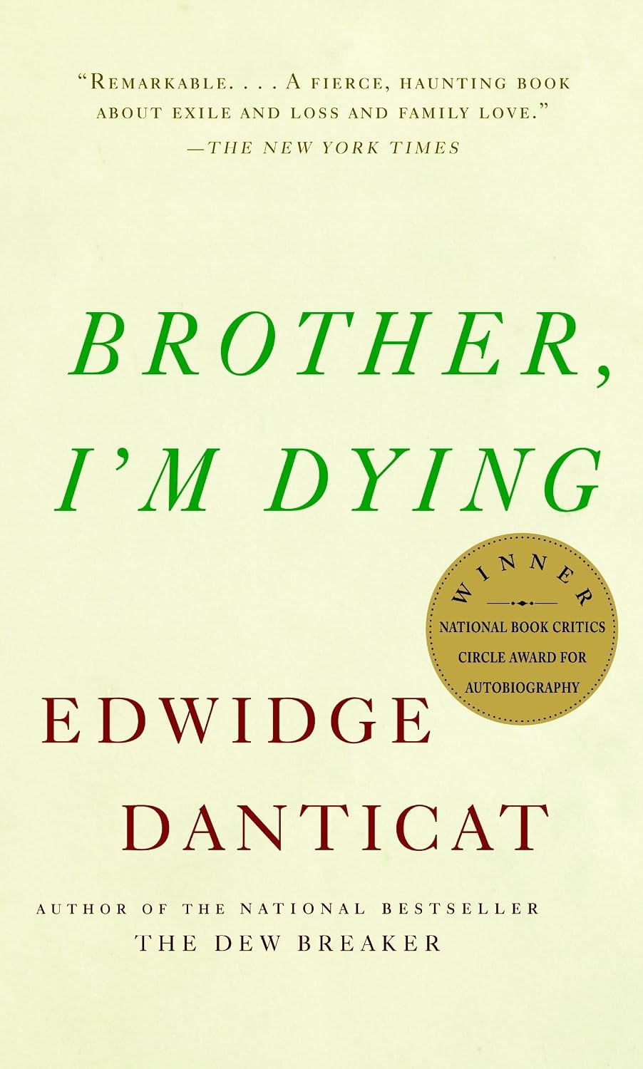 capítulo por capítulo baixar Brother, I'm Dying: National Book Award Finalist