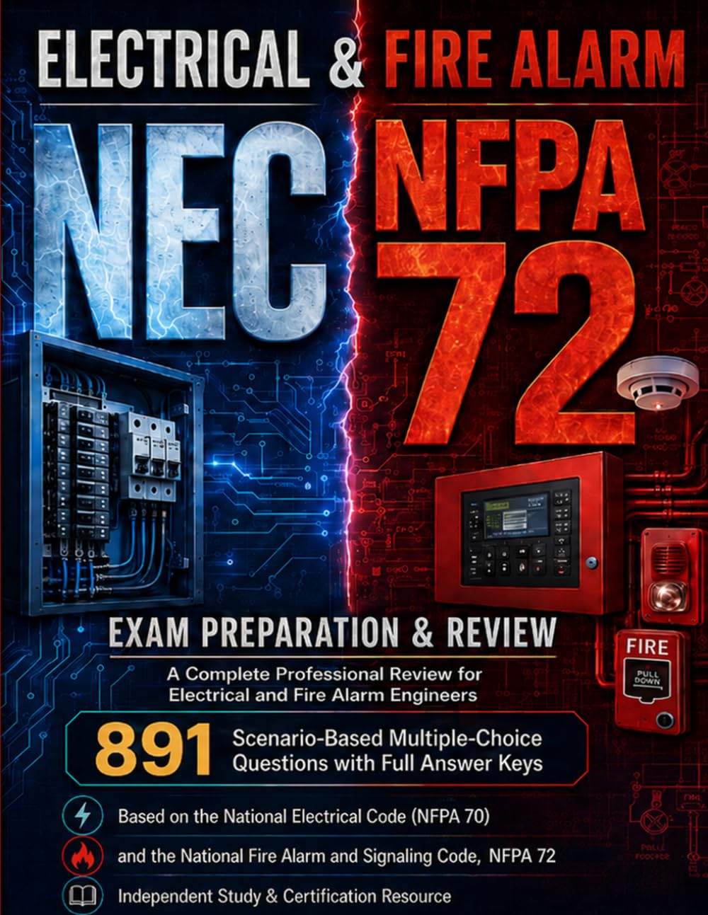 Electrical & Fire Alarm Exam Preparation & Review: 891 Multiple-Choice Questions with Full Answer Keys — Based on NEC (NFPA 70) and NFPA 72 baixar o livro de graça